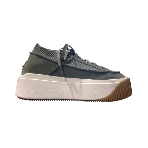 UGG EZ-Duzzit Platform Sneaker Lace-Up Clover Green 1152717 Size 10 - Picture 4 of 10